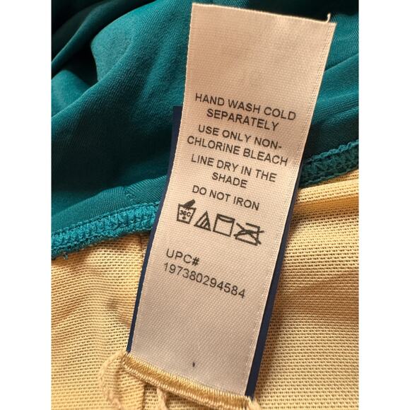 Kim Gravel x Swimsuits For All Surplice Asymmetrical Sarong Moroccan Blue 16 - Picture 14 of 14